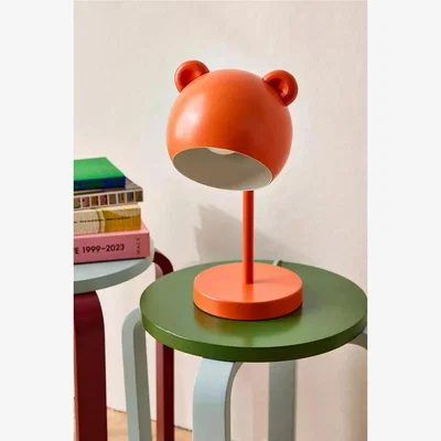 Urban Outfitters Orange Bear Ears Task Table Lamp - Orange Dia: 15.24cm x H: 40.64cm- Box size: 32cm x 31cm x 21cm at Urban Outfitters
