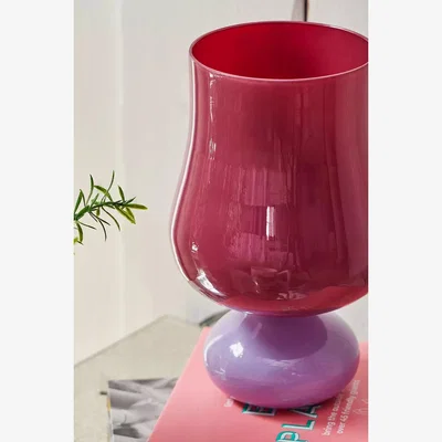Urban Outfitters Milo Glass Table Lamp - Purple 12.7cm x 12.7cm x 20.3cm at Urban Outfitters