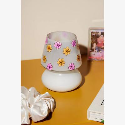 Urban Outfitters Ava White Daisy Lamp-Shaped Candle - White ALL at Urban Outfitters