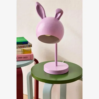 Urban Outfitters LIlac Bunny Ears Task Table Lamp - Lilac Dia: 15.24cm x H: 40.64cm- Box size: 32cm x 31cm x 21cm at Urban Outfitters