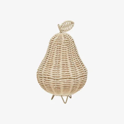 Westwing Handmade Rattan Table Lamp Pear