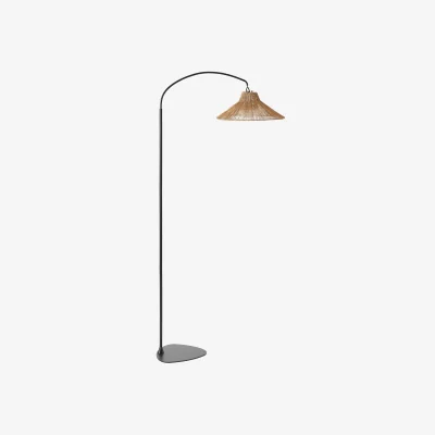 Westwing Handmade LED Floor Lamp Niza with Remote Control, Dimmable