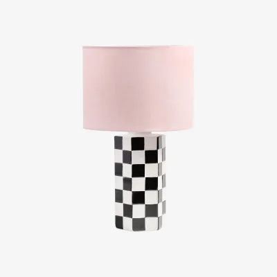 Westwing Table Lamp Check with Checked Pattern