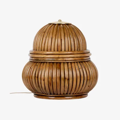 Westwing Small Rattan Floor Lamp Bohemian