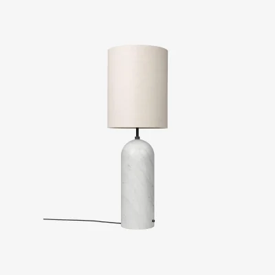 Westwing Dimmable Floor Lamp Gravity with Marble Base, H 130 cm