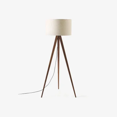 Westwing Solid Wood Tripod Floor Lamp Jake