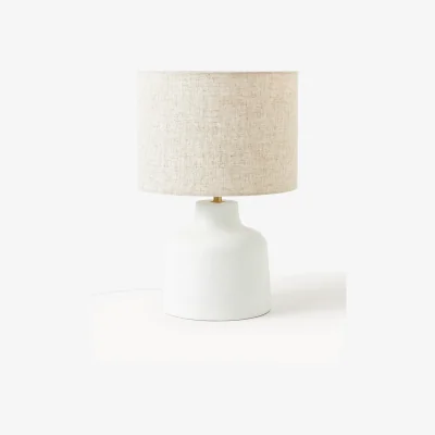 Westwing Handmade Table Lamp Ike with Concrete Base
