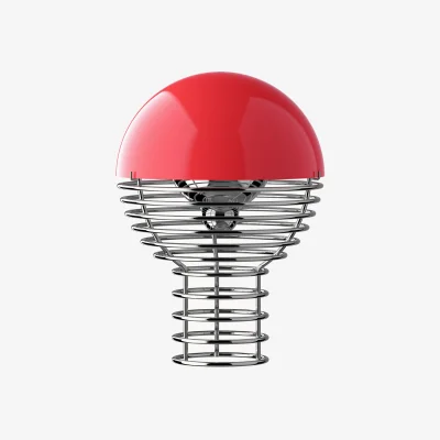 Westwing Small Dimmable Portable LED Table Lamp Wire, Design Verner Panton