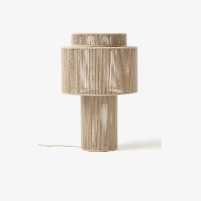 Westwing Linen Thread Table Lamp Lace