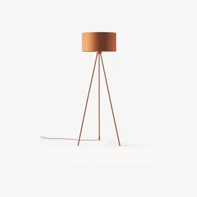 Westwing Tripod Floor Lamp Cella with Fabric Lampshade