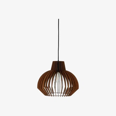 Habitat Habitat Achille Plywood Pendant Shade - Walnut