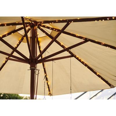 Heal's Sirius Knirke Solar Parasol 128 Lights Silver - Heal's UK Furniture