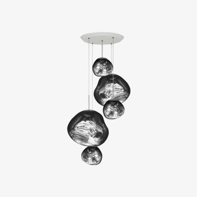 Heal's Tom Dixon Melt LED Large Round Pendant System Chrome - Heal's UK Lighting