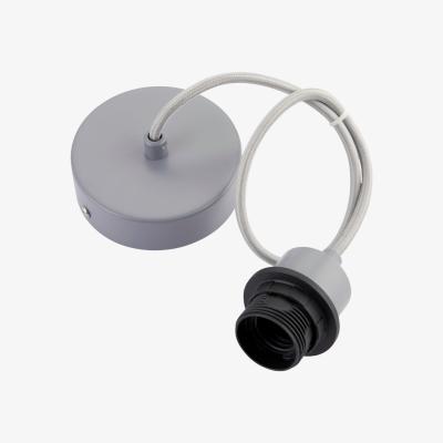 Pagazzi Cable Set Grey Steel Lamp Holder