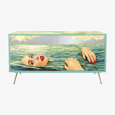 Amara Seletti wears Toiletpaper - Sea Girl Cabinet - Mirrored