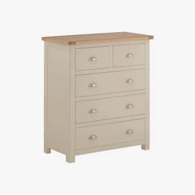 Arighi Bianchi Florence 2+3 Drawer Chest, Grey
