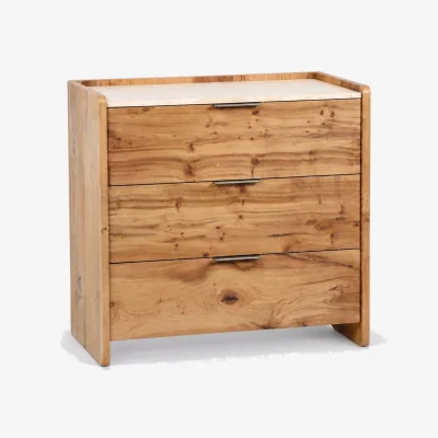 Barker and Stonehouse Sable 3 Drawer Chest 87X50X85Cm, Brown Oak | Barker & Stonehouse