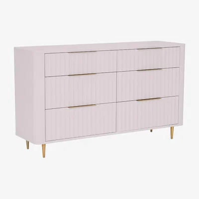 Barker and Stonehouse Painted Collection Olivia 6 Drawer Wide Chest | Barker & Stonehouse
