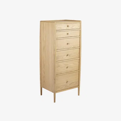 Barker and Stonehouse Ercol Winslow 6 Drawer Tall Chest, Neutral Oak | Barker & Stonehouse