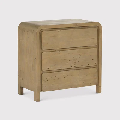 Barker and Stonehouse Tosca 3 Drawer Lowboy Cabinet, Brown | Barker & Stonehouse