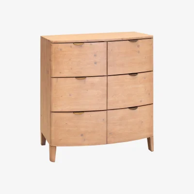 Barker and Stonehouse Halstatt 6 Drawer Chest Cabinet, Wood | Barker & Stonehouse