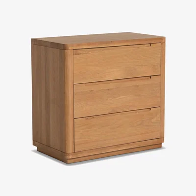 Barker and Stonehouse Olav 3 Drawer Chest 90x50x86cm, Neutral Oak | Barker & Stonehouse