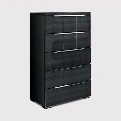 Barker and Stonehouse Versilia 5 Drawer Chest, Grey | Barker & Stonehouse