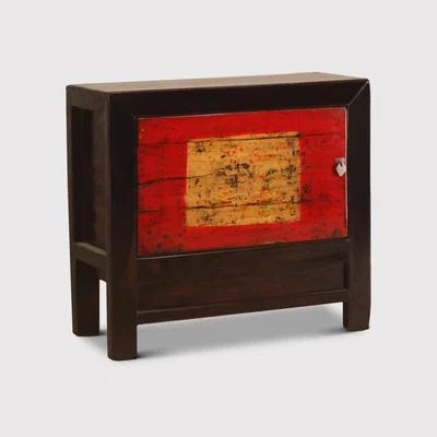 Barker and Stonehouse One of a Kind Song Cabinet With 1 Door 92x40x85cm, Black | Barker & Stonehouse
