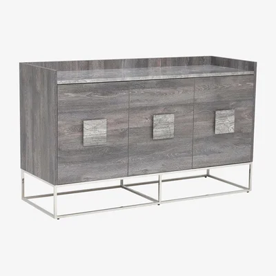 Barker and Stonehouse Minola 3 Door Buffet, Grey | Barker & Stonehouse