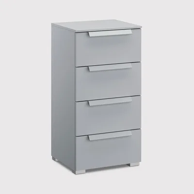 Barker and Stonehouse Frans 4 Drawer Chest, Grey | Barker & Stonehouse