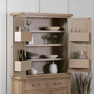 Chiltern Oak Furniture Falmouth Oak Larder Unit Top (Top Only)