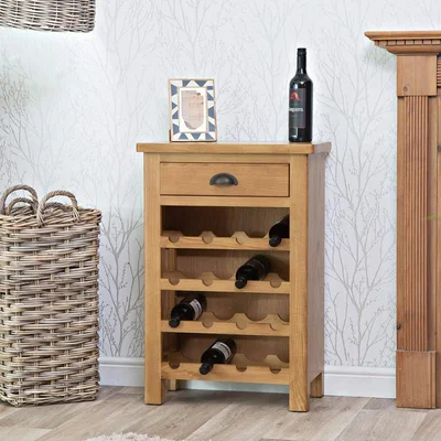 Chiltern Oak Furniture Rutland Oak Wine Cabinet