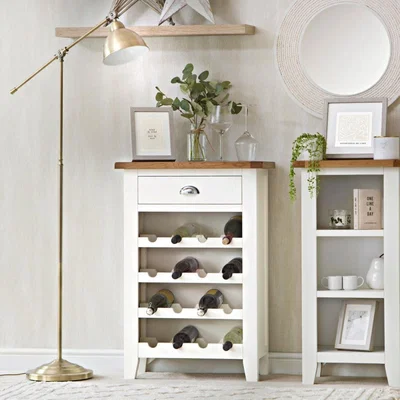 Chiltern Oak Furniture Chester White Painted Oak Wine Cabinet