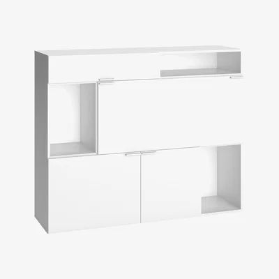 Cuckooland Vox 4 You Storage Cabinet with 2 Cupboards & Drawer in White
