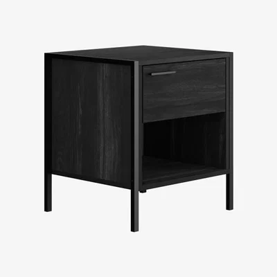 Cuckooland LPD Hoxton Black Bedside Cabinet