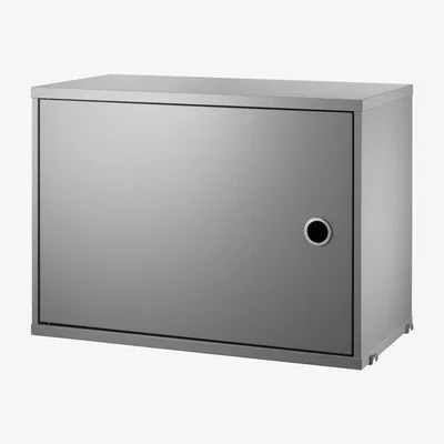 The Conran Shop Cabinet With Swing Door in Grey By String Furniture