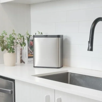 Dunelm EKO Puro 7L Stainless Steel In Cupboard Bin