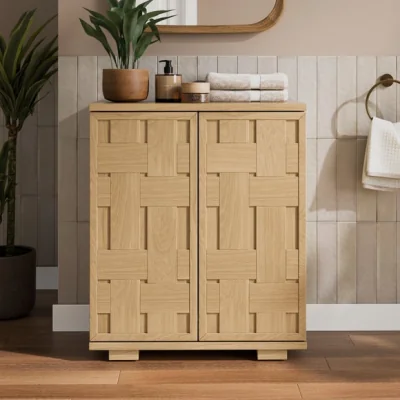 Dunelm Return - Rhodes 2 Door Cabinet, Oak