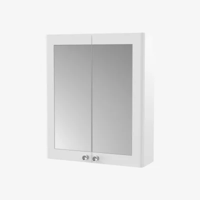 Dunelm Return - Classique Mirror Cabinet, White