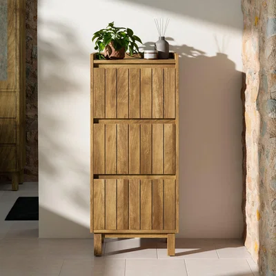 Dunelm Humphrey 3 Drawer Cabinet Natural