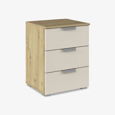 Furniture Village Rauch - Freja 3 Drawer Decor Bedside Cabinet
