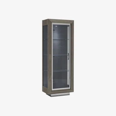 Furniture Village Palazzo 1 Door Curio Cabinet - Silver Birch - Living Room Furniture - In Time for Christmas