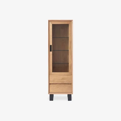 Furniture Village Aydin Right Hand Facing 1 Door Curio Cabinet