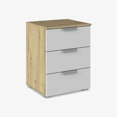 Furniture Village Rauch - Freja 3 Drawer Decor Bedside Cabinet