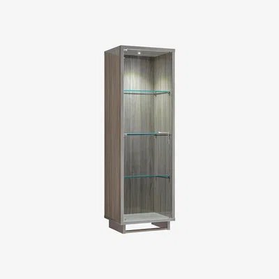Furniture Village Venezia 1 Door Right Hand Curio Cabinet - Grey