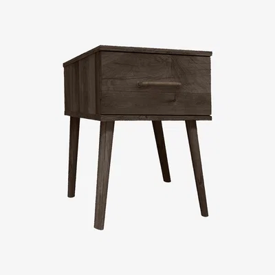 Furniture Village London Bedrooms - Finchley 1 Drawer Bedside Cabinet - Italian Dark Oak