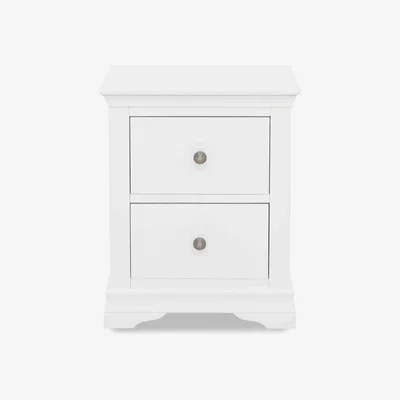 Furniture Village Tiverton Large Bedside Cabinet - White