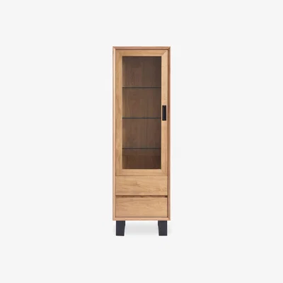 Furniture Village Aydin Left Hand Facing 1 Door Curio Cabinet