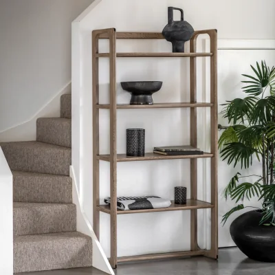 Furniture123 Dark Oak Smoke Craft Open Display Unit - Gallery