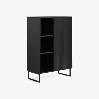 Habitat Habitat Cairo 1 Door Cabinet - Black